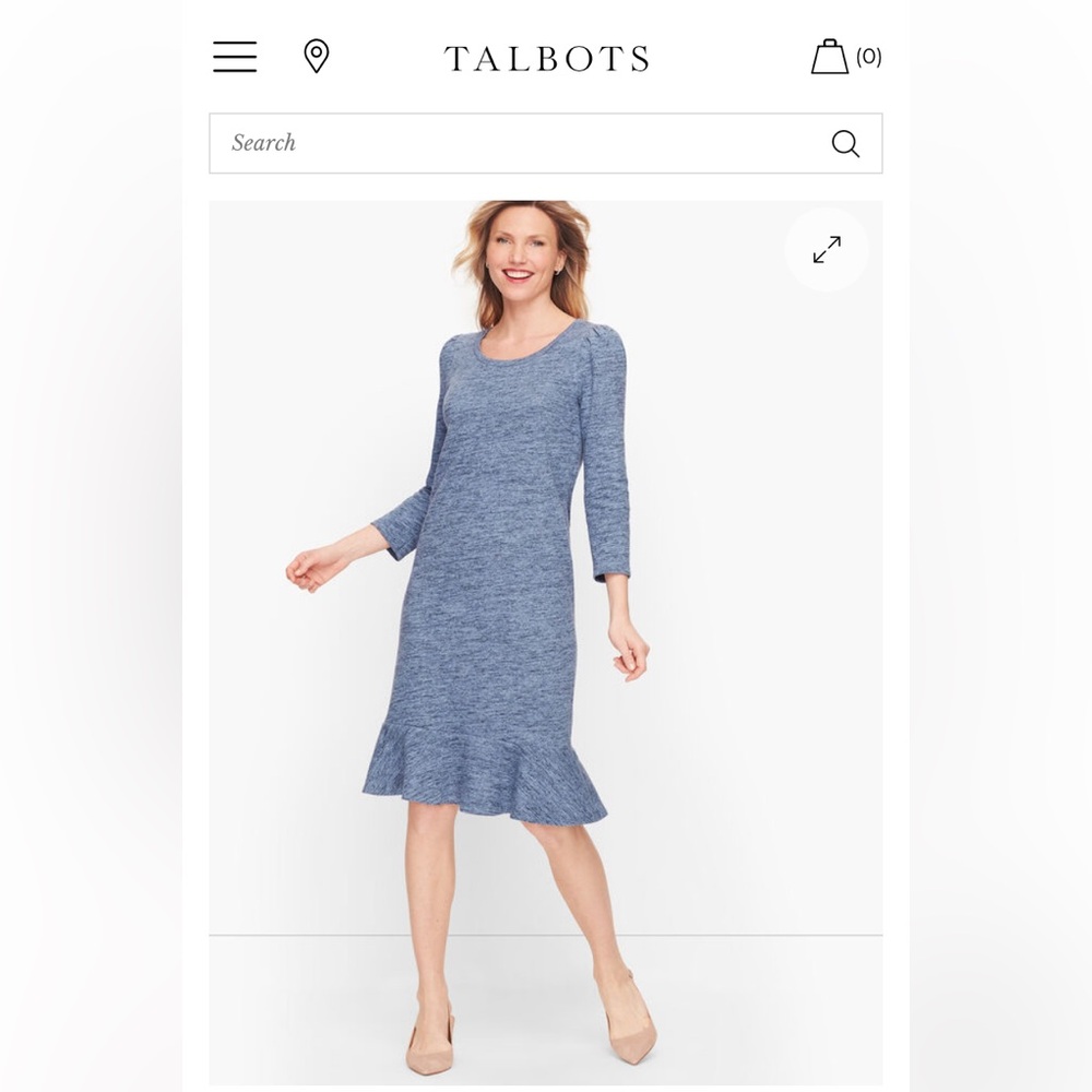 Talbotsterry flounce hem skirt. NWT. Retail 150